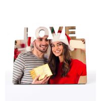 Sublimation Blank MDF Photo Frame-LOVE