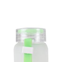 500ml/17oz Sublimation Gradient Color Frosted Glass Tumbler-green