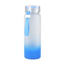 500ml/17oz Sublimation Gradient Color Frosted Glass Tumbler-blue