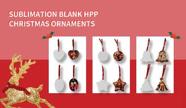 Christmas Ornaments in New Material Sublimation Blank HPP Christmas Ornaments