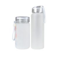 Sublimation Frosted Matte Glass Water Bottle 400ml