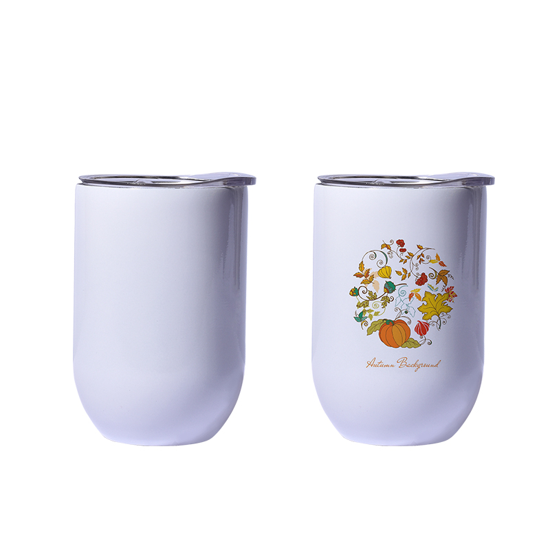 Sublimation 12oz Straight Wine Glass Tumbler