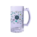 Sublimation 16oz clear beer glass mugs