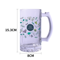 Sublimation 16oz clear beer glass mugs