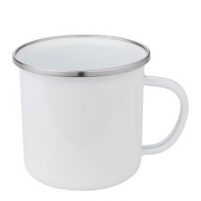 Sublimation Camping Enamel Mug-10oz-WH