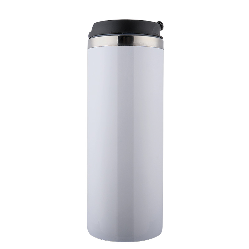 Sublimation 15oz/420ml Stainless Steel Coffee Cup-white