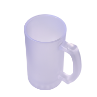 Sublimation Glass Beer Mugs 16oz Handle Frosted Glass Mug