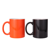 Sublimation 11oz Magic Color Changing Coffee Ceramic Mug-black