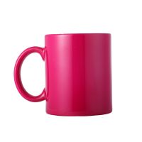 Sublimation 11oz Magic Color Changing Coffee Ceramic Mug-rose red