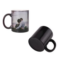 Sublimation 11oz Magic Color Changing Coffee Ceramic Mug-black