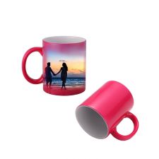 Sublimation 11oz Magic Color Changing Coffee Ceramic Mug-red