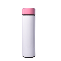 Sublimation 500Ml/17Oz Thermos Cup Tumblers With Temperture Display-Pink