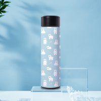 Sublimation 500Ml/17Oz Thermos Cup Tumblers With Temperture Display-Black