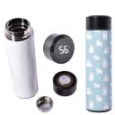 Sublimation 500Ml/17Oz Thermos Cup Tumblers With Temperture Display-Black