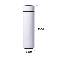 Sublimation 500Ml/17Oz Thermos Cup Tumblers With Temperture Display-White