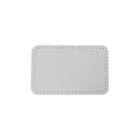 Sublimation Small Rectangle Shape Leather Hat Patch  PL017-S