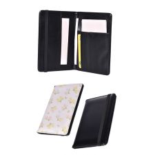 Sublimation blank PU leather passport covers with lanyard