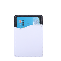 Sublimation PU leather Mobile phone card holder-  brown