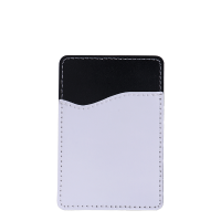 Sublimation PU leather Mobile phone card holder-black