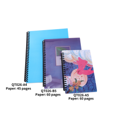 Sublimation  PET Plastic Cover Spiral Notebook-B5