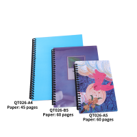 Sublimation PET Plastic Cover Spiral  Notebook-A5