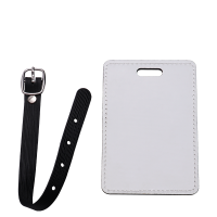 Sublimation Blank Double-sided  PU Leather Luggage Tags