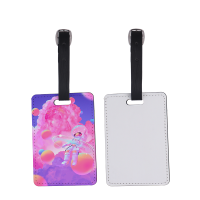 Sublimation Blank Double-sided  PU Leather Luggage Tags