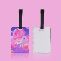 Sublimation Blank Double-sided  PU Leather Luggage Tags