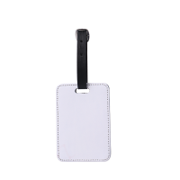 Sublimation Blank Single-sided PU Leather Luggage Tags