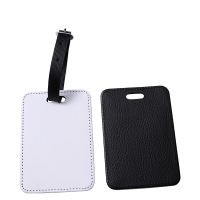 Sublimation Blank Single-sided PU Leather Luggage Tags