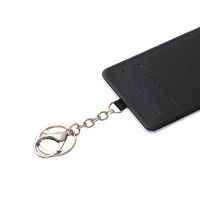 Sublimation Single-sided blank leather card holder keychains