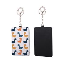 Sublimation Single-sided blank leather card holder keychains