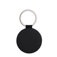 Sublimation Double-sided blank Leather keychains-round