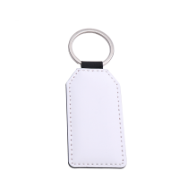 Sublimation double-sided blank Leather keychains-Angular rectangle