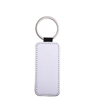 Sublimation Single-sided blank Leather keychains-rectangle