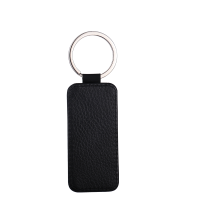 Sublimation Single-sided blank Leather keychains-rectangle