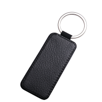 Sublimation Single-sided blank Leather keychains-rectangle