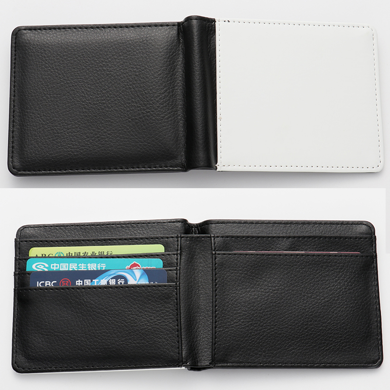 Wholesale Wallet Sublimation Blanks Faux Leather Single-side Wallet for ...