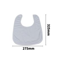 Single sided printing Sublimation Polyester Baby Bib- One Layer