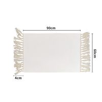 Non-slip Felt Mink Velvet Sublimation Door Mat with Tassel 60*90CM