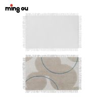 Sublimation Blank Felt Flannel Door Mat/Floor Mat With Tassel 45*75CM