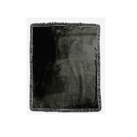 Double Layer Heart Panel Crystal Velvet Sublimation Blankets  With Black Tassel 100*125cm