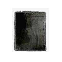 Sublimation 20 Panel Double Layer Crystal Velvet Blankets With Black Tassel 100*125cm