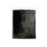 Sublimation 18 Panel Double Layer Crystal Velvet Blankets With Black Tassel 100*125cm