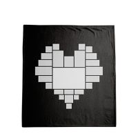 Sublimation Heart Panel Flannel Blankets 100*150cm