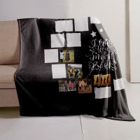 I Love You to the Moon and Back-Moon Panel Flannel Sublimation Blankets 100*150cm