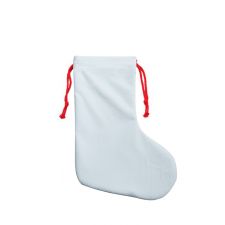 Sublimation Crystal velvet drawstring Christmas stockings