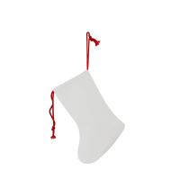 Sublimation Crystal velvet drawstring Christmas stockings