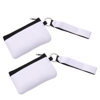 Sublimation neoprene wristlet coin pouch with zipper