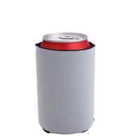 Sublimation Neoprene 300ml Beer Can Coozies-light gray